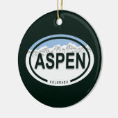 Gepersonaliseerd Aspen Colorado Rocky Mountain Keramisch Ornament (Links)