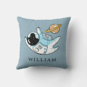 Gepersonaliseerd Astronaut Boy's Sierkussen (Achterkant)