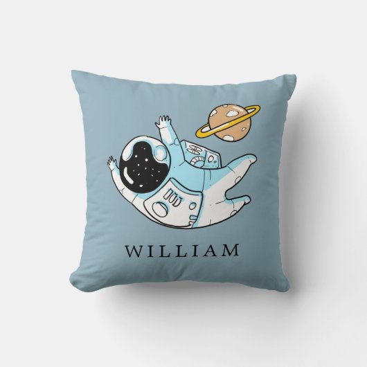 Gepersonaliseerd Astronaut Boy's Sierkussen (Voorkant)