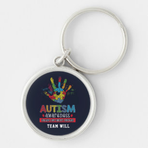 Gepersonaliseerd Autisme Bewustzijn Opleiden Voors Sleutelhanger