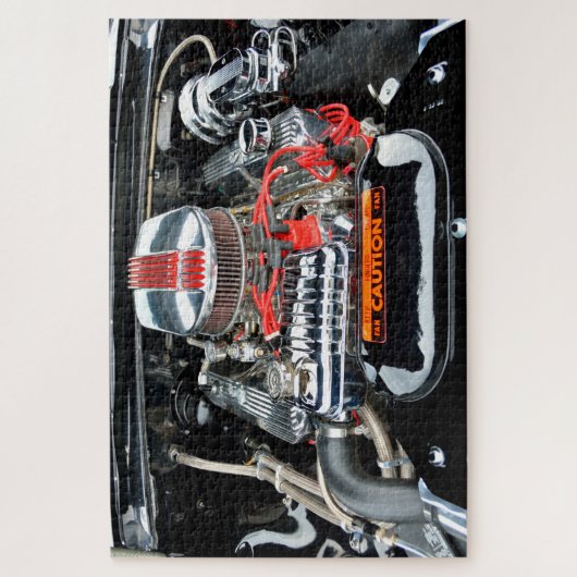 Gepersonaliseerd auto-motor legpuzzel (Verticaal)