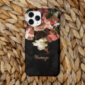 Gepersonaliseerd Autumn Flowers Stilised Print Hoe Case-Mate iPhone Case