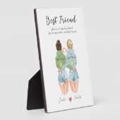 Gepersonaliseerd avocado cadeau voor beste vriend fotoplaat (Zijkant)