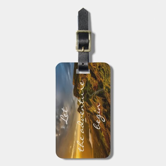 Gepersonaliseerd|| avontuur|| Schotland Bagagelabel (Voorkant verticaal)