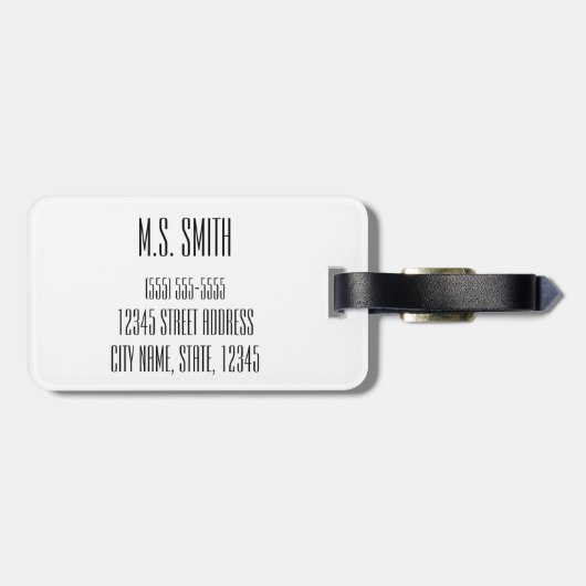 Gepersonaliseerd|| avontuur|| Schotland Bagagelabel (Achterkant horizontaal)