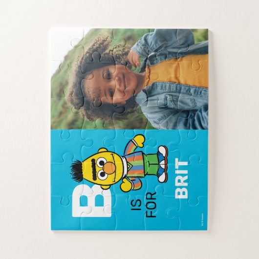 Gepersonaliseerd B is voor Bert | Foto Legpuzzel (Verticaal)