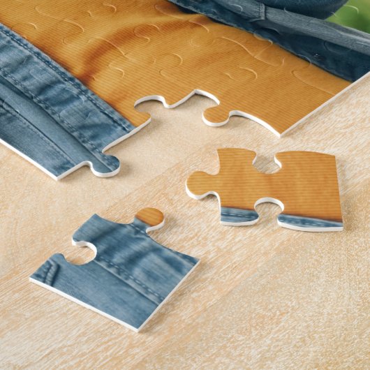 Gepersonaliseerd B is voor Big Bird | Foto Legpuzzel (Zijkant)