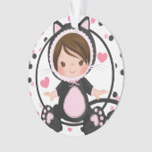 Gepersonaliseerd Baby 1e kerstkeukenmeisje Ornament (voorkant)