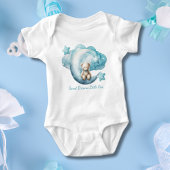 Gepersonaliseerd Baby Beer Moon Star Cloud Blue Bo Romper