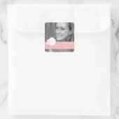 Gepersonaliseerd Baby Birds Baby shower is gunstig Vierkante Sticker (Tas)