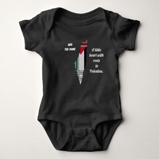 Gepersonaliseerd Baby Bodysuit voor Palestijnse ba (Voorkant)