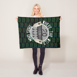 Gepersonaliseerd Baby Boy Blanket | Boho Woodland Fleece Deken