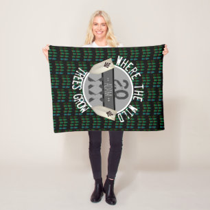 Gepersonaliseerd Baby Boy Blanket   Boho Woodland Fleece Deken