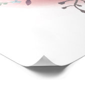 Gepersonaliseerd Baby Cartoon Elephant Poster (Hoek)