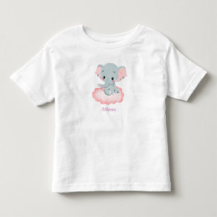 Gepersonaliseerd Baby Elephant Toddler T-shirt