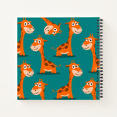 Gepersonaliseerd Baby Giraffe Notitieboek (Achterkant)