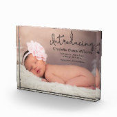 Gepersonaliseerd baby girl lijst ter bekendmaking fotoblokken (Rechts)