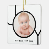 Gepersonaliseerd Baby kerstkeramisch Ornament voor (Links)