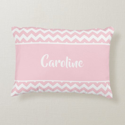 Gepersonaliseerd Baby kussen - Pastel Blush Roze W (Achterkant)