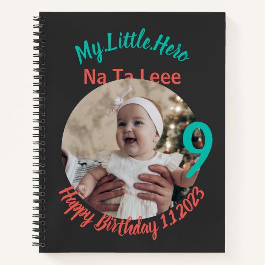 Gepersonaliseerd Baby met Gepersonaliseerd Notitieboek (Voorkant)