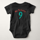 Gepersonaliseerd Baby met Gepersonaliseerd Romper (Achterkant)