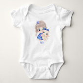 Gepersonaliseerd, baby naam      romper (Voorkant)