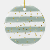 Gepersonaliseerd Baby onthullen Zwangerschap Griek Keramisch Ornament (Achterkant)