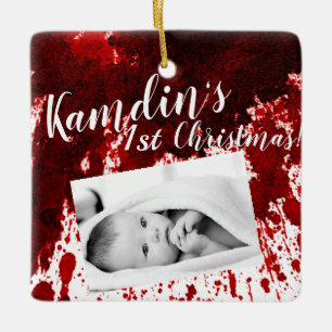 Gepersonaliseerd Baby Ornament Bloedsplatter Vampi