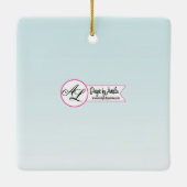 Gepersonaliseerd Baby Ornament Tropical Flowers op (Achterkant)