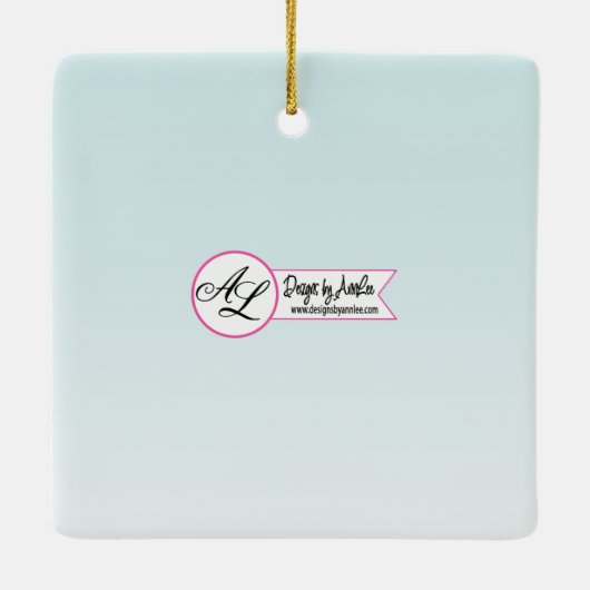 Gepersonaliseerd Baby Ornament Tropical Flowers op (Achterkant)