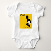 Gepersonaliseerd Baby Shirt, iPoop van Christopher Romper (Voorkant)