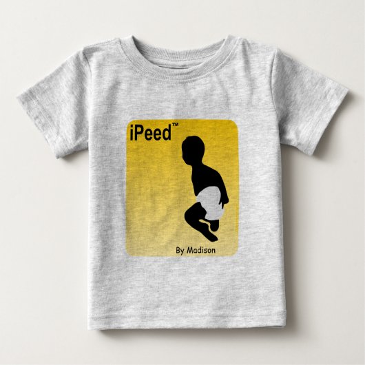 Gepersonaliseerd Baby Shirt, uitgevoerd door Madis (Voorkant)