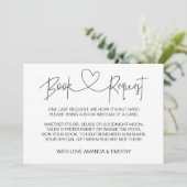 Gepersonaliseerd Baby shower Boek Aanvraag Kaarten (Staand voorkant)