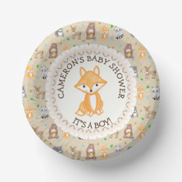 Gepersonaliseerd Baby shower Borden Woodland ThMED Papieren Kommen
