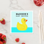 Gepersonaliseerd Baby shower Cute Ducking Napkins Servet (Insitu)