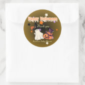 Gepersonaliseerd Baby shower Dank u Sticker (Tas)