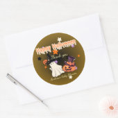 Gepersonaliseerd Baby shower Dank u Sticker (Envelop)