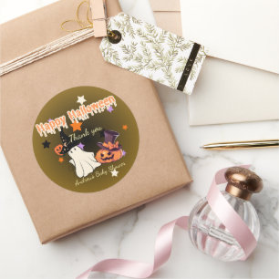 Gepersonaliseerd Baby shower Dank u Sticker