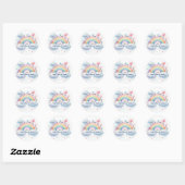 Gepersonaliseerd Baby shower Dank u Stickers (Vel)