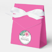 Gepersonaliseerd Baby shower Favor Boxes Fuchsia Bedankdoosjes (Voorkant Zijde)