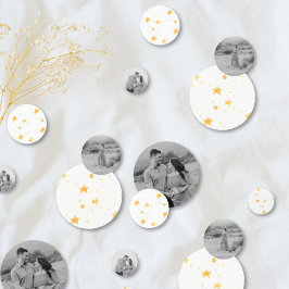 Gepersonaliseerd Baby shower Foto Confetti Stars