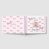Gepersonaliseerd Baby shower Guest Book roze Gastenboek (Volledig)