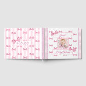 Gepersonaliseerd Baby shower Guest Book roze Gastenboek (Volledig)