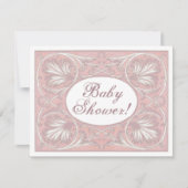 Gepersonaliseerd Baby shower Invites,  Blush Kaart (Voorkant)