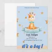 GEPERSONALISEERD BABY SHOWER KAART (Voorkant / Achterkant)