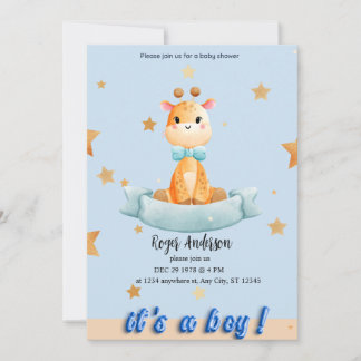 GEPERSONALISEERD BABY SHOWER KAART