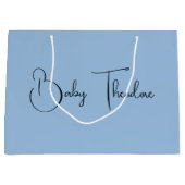 Gepersonaliseerd Baby shower Party Favor Boy Girl Groot Cadeauzakje (Voorkant)