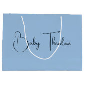 Gepersonaliseerd Baby shower Party Favor Boy Girl Groot Cadeauzakje (Achterkant)