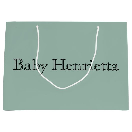 Gepersonaliseerd Baby shower Party Favor Boy Girl Groot Cadeauzakje (Voorkant)