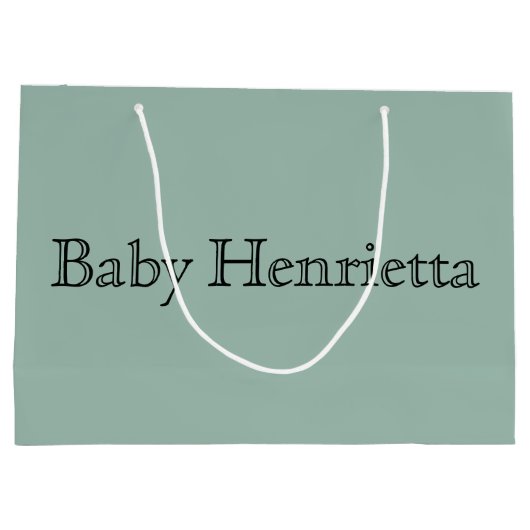 Gepersonaliseerd Baby shower Party Favor Boy Girl Groot Cadeauzakje (Achterkant)